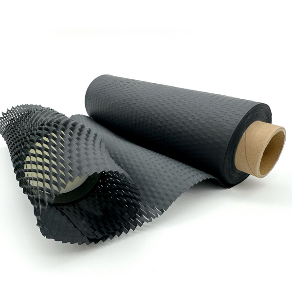 19.7" Honeycomb Packing Paper Roll - Black