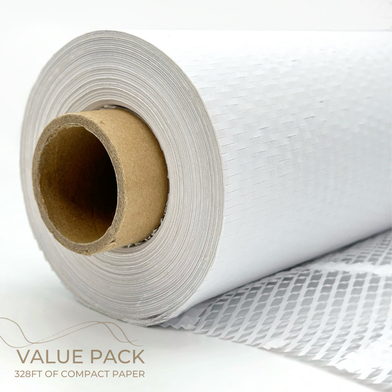 Honeycomb Packing Paper Roll White V rit Eco Packaging
