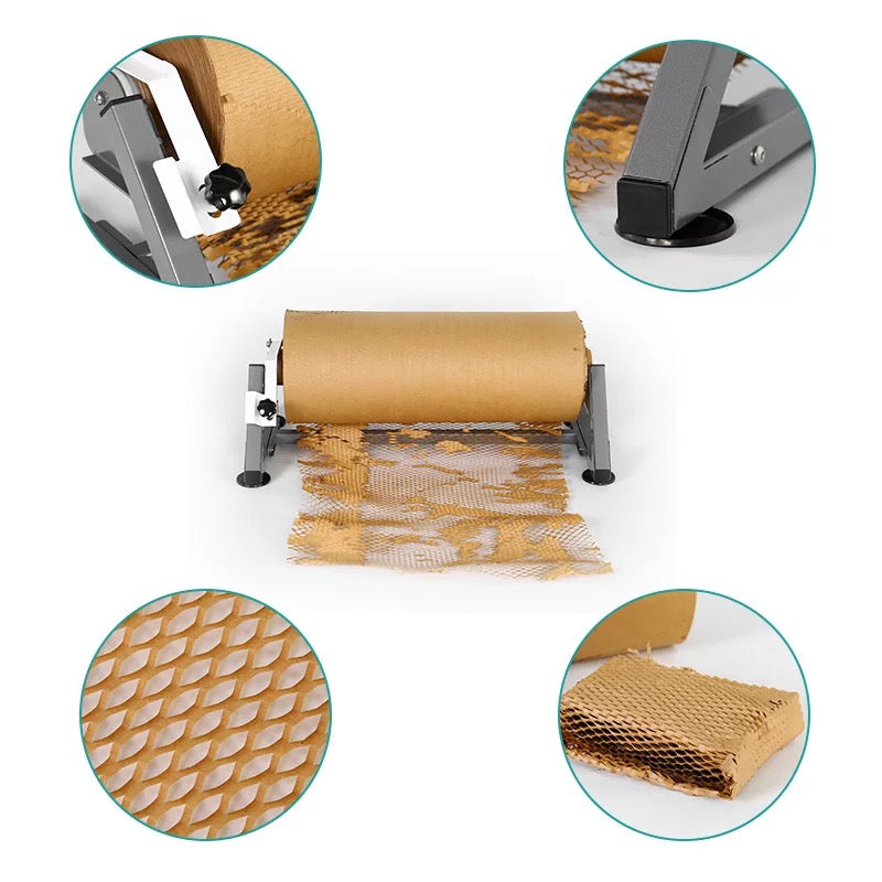 50m40cm Kraft Honeycomb Packaging Paper Roll, Eco Friendly Honeycomb  Packaging Paper Roll For Moving, Protection, Gift Wrapping And Fragile  Items